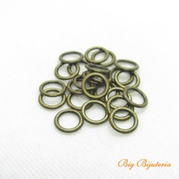 Argola 12 mm fechada ouro velho em zamac 2 unidades Argola 12 mm fechada ouro velho em zamac 2 unidades