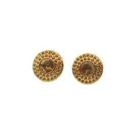 Base de brinco ouro flash 15 mm 1 par
