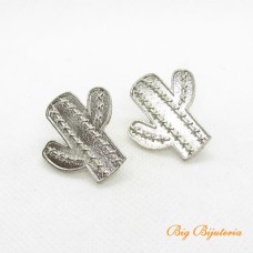 Base de brinco cacto níquel 30x28 mm 1 par