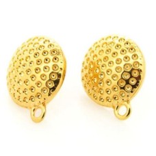 Base de brinco Ouro Flash 20 mm 1 par