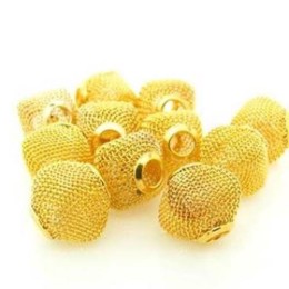 Berloque Dourado 15 mm 1  unidades
