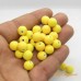 Bola 10 mm emborrachada amarelo  25 gramas