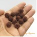 Bola 12 mm veludo marrom 25 g aprox. 27 unidades