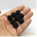 Bola 14 mm veludo preto 25 g aprox. 15 unidades