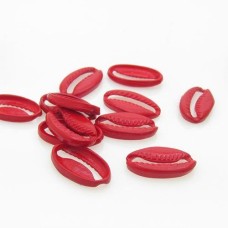 Entremeio vermelho 23x12 mm buzios 5 unidades
