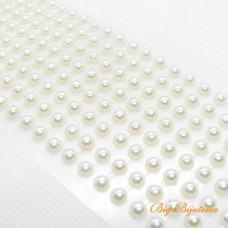 Cartela autocolante champanhe 5 mm 320 unidades