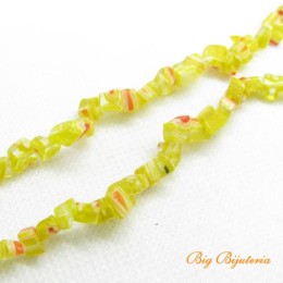 Cascalho de murano amarelo 1 Fio aprox. 230 unidades