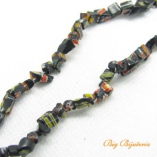 Cascalho de murano preto 1 Fio aprox. 230 unidades