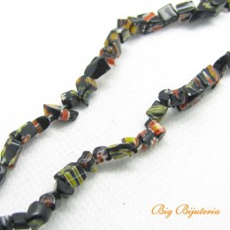 Cascalho de murano preto 1 Fio aprox. 230 unidades