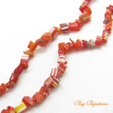 Cascalho de murano Vermelho 1 Fio aprox. 230  unidades