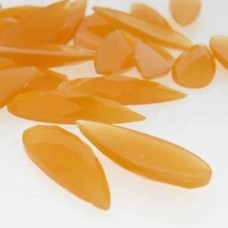 Chaton gota white orange 22x08 mm 5  unidades