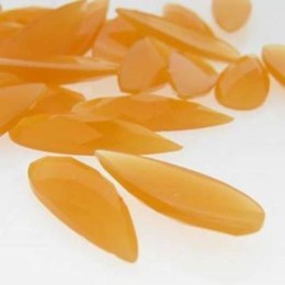 Chaton gota white orange 22x08 mm 5  unidades