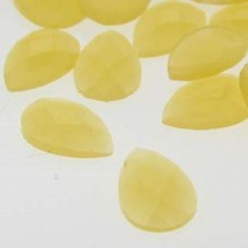 Chaton gota white yellow 10x07 mm 5  unidades