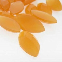 Chaton navet white orange 23x10 mm 5  unidades