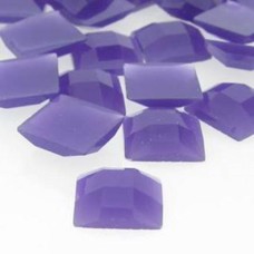 Chaton quadrado white purple 10x10 mm 5  unidades