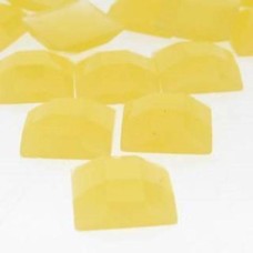 Chaton quadrado white yellow 10x10 mm 5  unidades