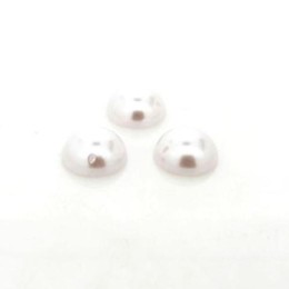 Chaton Redondo Costura Branco 6 mm 25  unidades