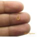 Contra argola douado 03x07 mm 10 unidades