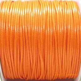 Fio encerado especial laranja escuro 1 mm 10 metros Fio encerado especial laranja escuro 1 mm 10 metros