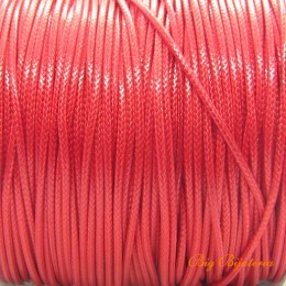Fio encerado especial vermelho metalizado 1 mm 10 metros