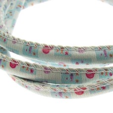 Fio Couro Ecológico Estampado Peixe 6mm 1 metro