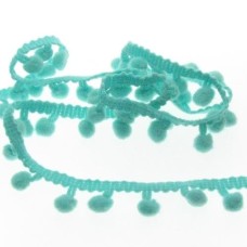 Cordão de Pompom Azul Bebe 0.8cm 1 metro