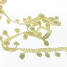 Cordão de Pompom Amarelo 0.8cm 1 metro