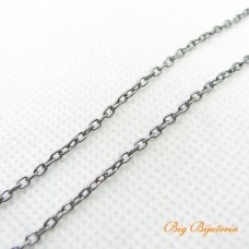 Corrente ferro cadeadinho 0.50 mm grafite 1 metro