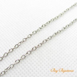 Corrente ferro cadeadinho 0.50 mm níquel 1 metro