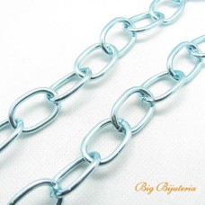 Corrente alumínio cadeado 3.00 mm azul bebe 1 metro