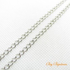 Corrente ferro losango 0.60 mm níquel 1 metro