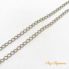 Corrente ouro velho ferro losango 0.60 mm 1 metro