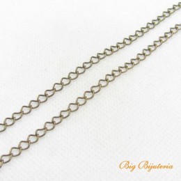 Corrente ouro velho ferro losango 0.60 mm 1 metro