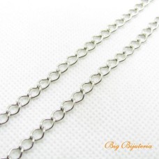 Corrente ferro losango 0.80 mm níquel 1 metro