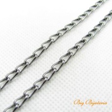 Corrente 05x04 mm grume torcida grafite ferro um metro