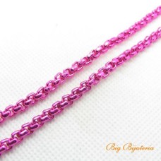 Corrente alumínio veneziana 1/2 cana magenta 1 metro
