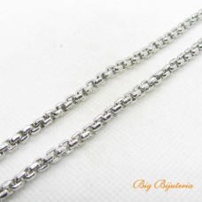 Corrente alumínio veneziana 1/2 cana níquel 1 metro