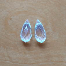 Cristal 25x12 mm Transparente Gota 2 unidades