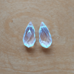 Cristal 25x12 mm Transparente Gota 2 unidades