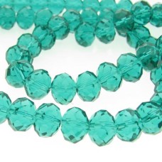 Cristal Verde água 12 mm fio com 72 peças