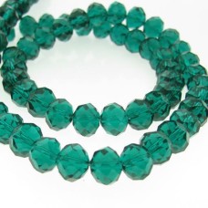 Cristal Verde água 10 mm fio com 72 peças