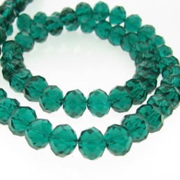 Cristal Verde água 10 mm fio com 72 peças