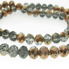 Cristal Cobre c/ Black diamond 08 mm fio com 72 peças