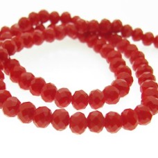 Cristal Vermelho 08 mm fio com 72 peças