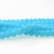 Cristal turquesa 06 mm fio com 100 peças