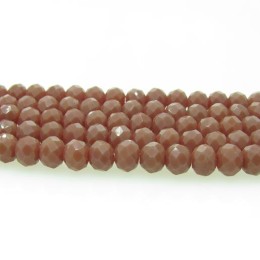 Cristal marrom 06 mm fio com 100 peças