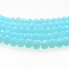 Cristal turquesa claro 06 mm fio com 100 peças