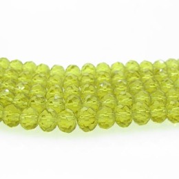 Cristal ambar 06 mm fio com 100 peças