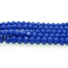 Cristal azul marinho 06 mm fio com 100 peças