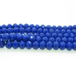 Cristal azul marinho 06 mm fio com 100 peças
